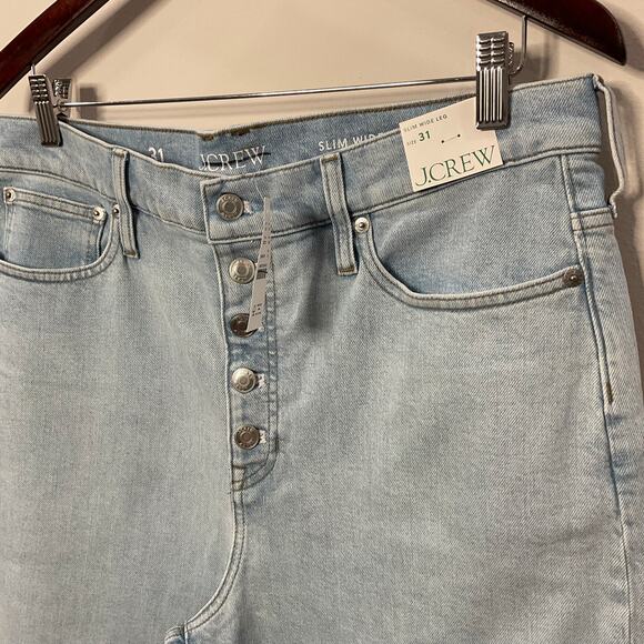 J. Crew Light Blue Flare & Wide Leg Jeans - Picture 3 of 7